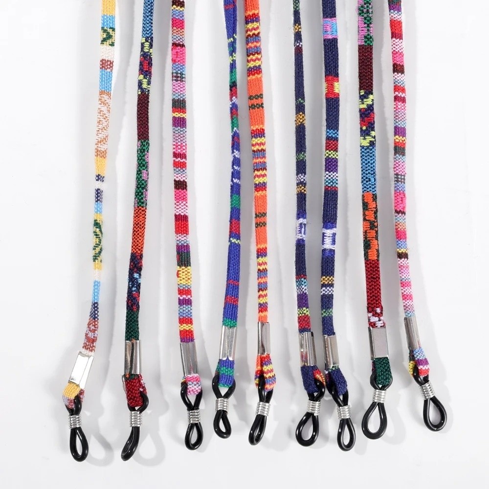 Sunglass Retainer Cord - สายคล้องแว่นตาแบบพกพา สไตล์โบฮีเมียน ป้องกันการตกหล่น สายคล้องแว่นกันลื่น ปรับได้ สายคล้องแว่นกันแดด