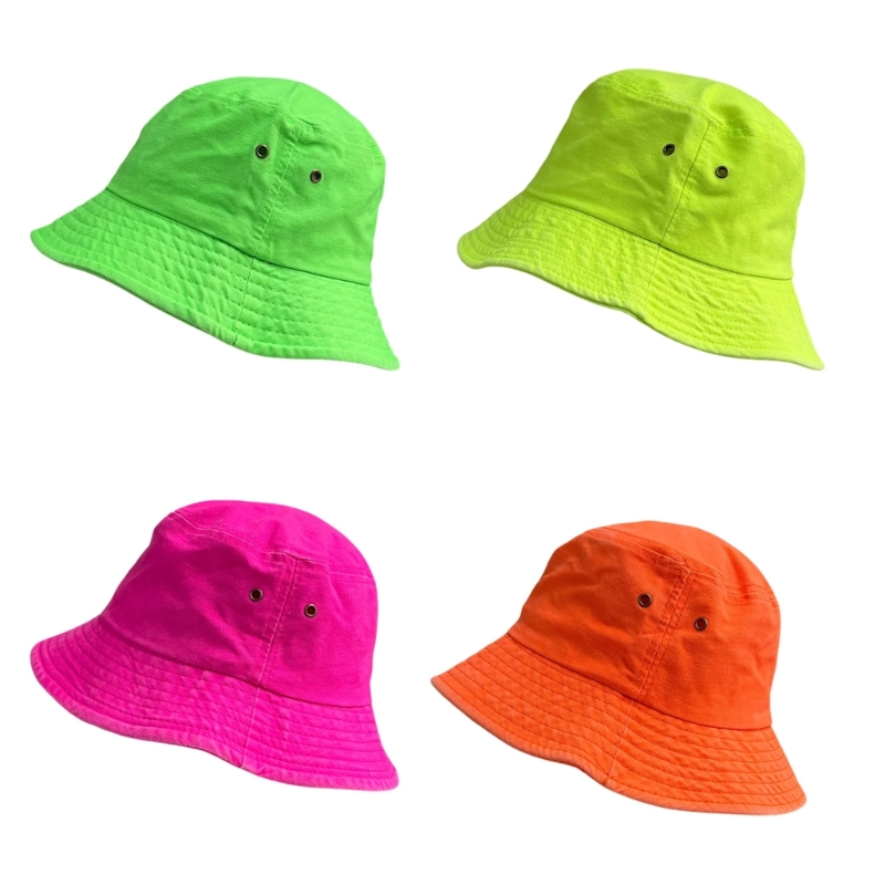 Packable Hat Nylon - หมวกถังท่องเที่ยว 652F ที่มีขอบกว้างและตาไก่ด้านข้าง หมวกกันแดดแบบพับเก็บได้สำหรับการตั้งแคมป์เดินชายหาดและสวมใส่ในชีวิตประจำวัน