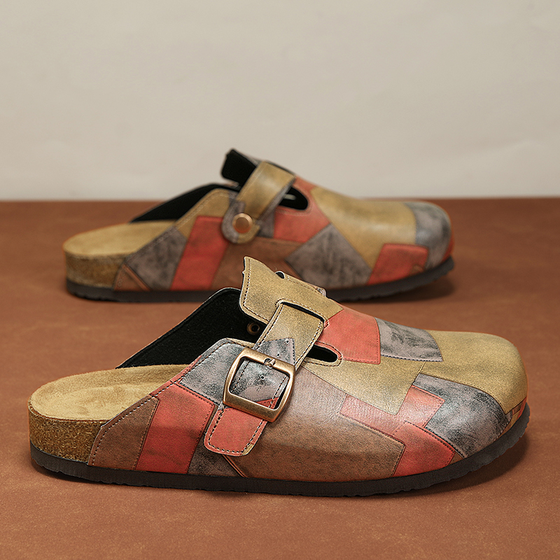 รองเท้าแตะแบบสวมเปิดส้นหนังแฟช - Flip Flop Leather Men บทวิจารณ์และราคา