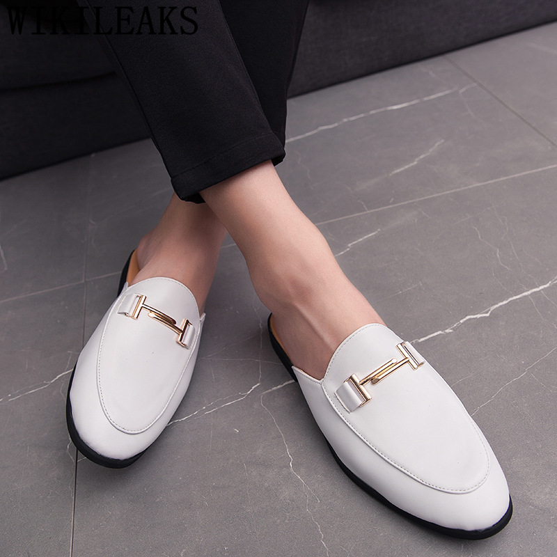รองเท้าหนังสีดำแบบสวมสำหรับผู้ - Flip Flop Leather Men บทวิจารณ์และราคา